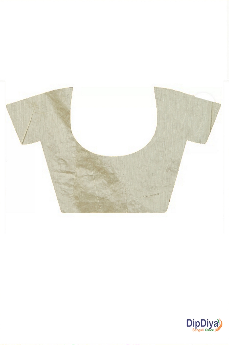 Off-White Cotton Varitikath Kantha Stitch Saree (597)